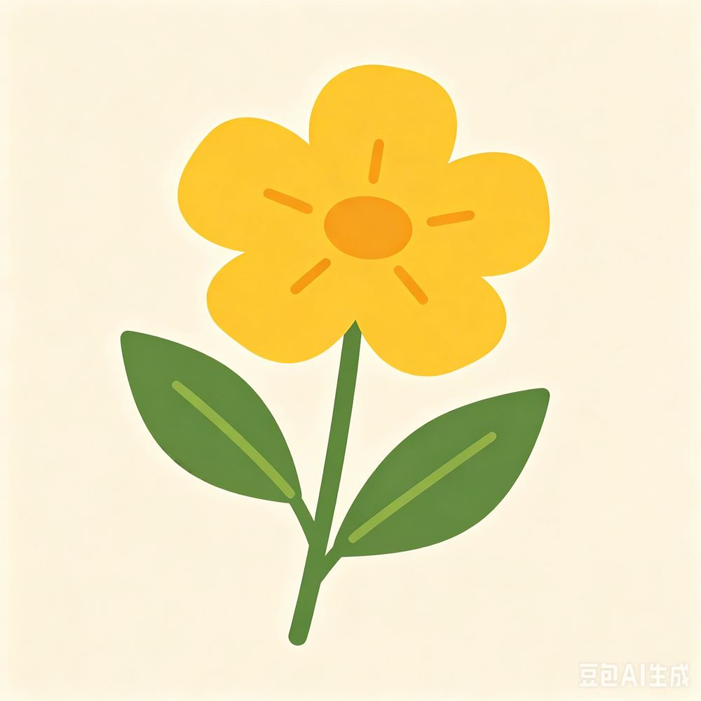 Pastel flower icon used as the source image in a Perler bead pattern maker